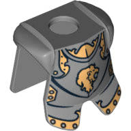 Plaatje in Gallery viewer laden, LEGO® los onderdeel Lijf Accessoire in kleur Zilver 2587pb23