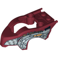 LEGO® los onderdeel Fiets & Motor Donkerrood 11111pb01