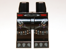 Plaatje in Gallery viewer laden, LEGO® los onderdeel Benen met Motief Zwart 970c00pb0232