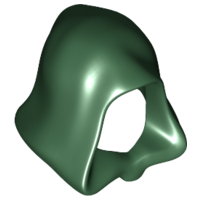 LEGO® los onderdeel Hoofddeksels in kleur Donkergroen 30381