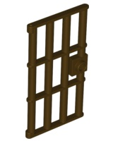 Plaatje in Gallery viewer laden, LEGO® los onderdeel Deur in kleur Donker Bruin 60621