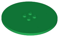 Plaatje in Gallery viewer laden, LEGO® los onderdeel Tegel Rond in kleur Groen 6177