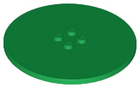 LEGO® los onderdeel Tegel Rond in kleur Groen 6177