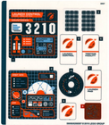 LEGO® stickervel set 60228-1 Deep Space Rocket and Launch Control