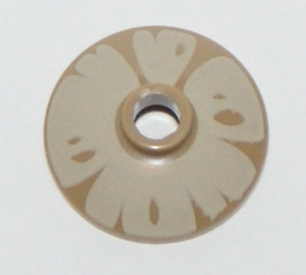 LEGO® onderdeel Schaal met Motief Donker Geelbruin 4740pb009