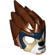 LEGO® los onderdeel Hoofddeksels Roodachtig Bruin 11129pb01
