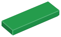 LEGO® los onderdeel Tegel Algemeen in kleur Groen 63864