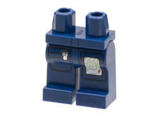 Plaatje in Gallery viewer laden, LEGO® onderdeel Benen met Motief Donkerblauw 970c00pb0126