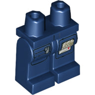 LEGO® onderdeel Benen met Motief Donkerblauw 970c00pb0126