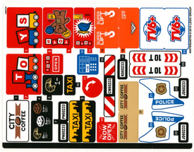 LEGO® stickervel set 60233-1 Donut Shop Opening