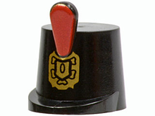 Plaatje in Gallery viewer laden, LEGO® los onderdeel Hoofddeksels in kleur Zwart 2545pb01