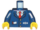 LEGO® los onderdeel Lijf met Motief Donkerblauw 973pb0320c01