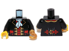 LEGO® los onderdeel Lijf met Motief Zwart 973pb0524c01