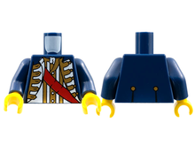 Plaatje in Gallery viewer laden, LEGO® los onderdeel Lijf met Motief Donkerblauw 973pb0542c01