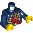 LEGO® los onderdeel Lijf met Motief Donkerblauw 973pb0542c01