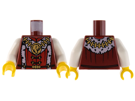 LEGO® los onderdeel Lijf met Motief Donkerrood 973pb0697c01