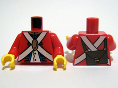 LEGO® los onderdeel Lijf met Motief Rood 973pb0527c01