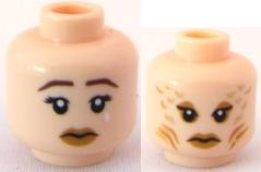 LEGO® los onderdeel Hoofd in kleur Lichte Noga 3626bpb0569