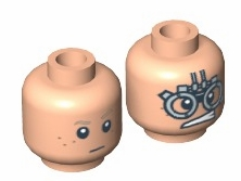 LEGO® los onderdeel Hoofd in kleur Lichte Noga 3626cpb0624