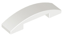 Plaatje in Gallery viewer laden, LEGO® los onderdeel Dakpan Gebogen in kleur Wit 93273