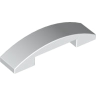 Plaatje in Gallery viewer laden, LEGO® los onderdeel Dakpan Gebogen in kleur Wit 93273