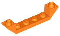 LEGO® los onderdeel Dakpan Omgekeerd in kleur Oranje 52501