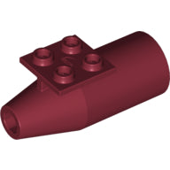LEGO® los onderdeel Vliegtuig in kleur Donkerrood 4868b