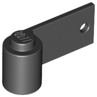 LEGO® los onderdeel Deur in kleur Zwart 3821