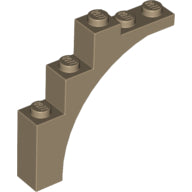 Plaatje in Gallery viewer laden, LEGO® los onderdeel Steen Boog Donker Geelbruin 76768