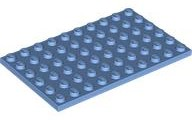 LEGO® los onderdeel Plaat Algemeen Medium Blauw 3033