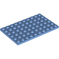 LEGO® los onderdeel Plaat Algemeen Medium Blauw 3033