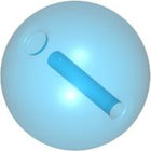 LEGO® los onderdeel Bal Doorschijnend Medium Blauw 54821