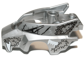 LEGO® los onderdeel Fiets & Motor in kleur Zilver 11113pb02