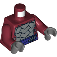 LEGO® los onderdeel Lijf met Motief Donkerrood 973pb1368c01