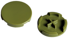 LEGO® los onderdeel Tegel Rond in kleur Olijfgroen 4150
