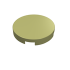 LEGO® los onderdeel Tegel Rond in kleur Olijfgroen 4150