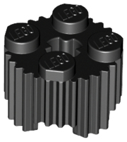 LEGO® los onderdeel Steen Rond in kleur Zwart 92947