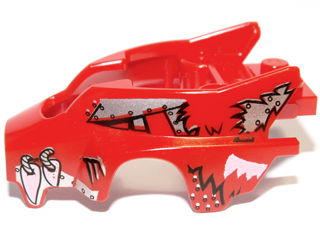 LEGO® los onderdeel Fiets & Motor in kleur Rood 11113pb01