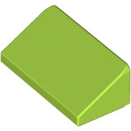Plaatje in Gallery viewer laden, LEGO® los onderdeel Dakpan Algemeen in kleur Limoen 85984