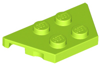 Plaatje in Gallery viewer laden, LEGO® los onderdeel Wig Plaat in kleur Limoen 51739