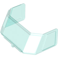 LEGO® Venster, Ruit en Luik Doorzichtig Lichtblauw 46103