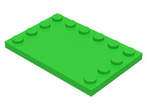 LEGO® los onderdeel Tegel Aangepast in kleur Fel Groen 6180