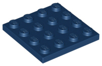 LEGO® los onderdeel Plaat Algemeen in kleur Donkerblauw 3031