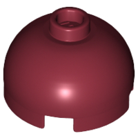 LEGO® los onderdeel Steen Rond in kleur Donkerrood 553