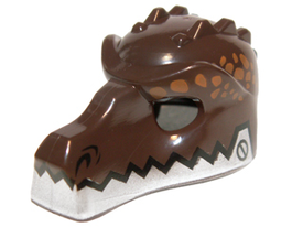 LEGO® los onderdeel Hoofddeksels Donker Bruin 12551pb05