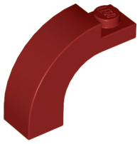 Plaatje in Gallery viewer laden, LEGO® los onderdeel Steen Boog in kleur Donkerrood 6005
