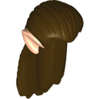 LEGO® los onderdeel Haar in kleur Donker Bruin 10055pb01