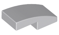 Plaatje in Gallery viewer laden, LEGO® onderdeel Dakpan Gebogen Licht Blauwachtig Grijs 11477