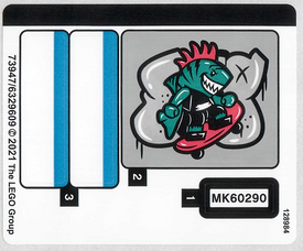 LEGO® stickervel set 60290-1 Skate Park