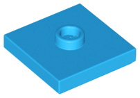 Plaatje in Gallery viewer laden, LEGO® los onderdeel Plaat Aangepast Donker Azuurblauw 87580